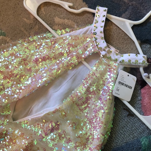 Free People Sparkle Sequin Tank NWT - Picture 3 of 3